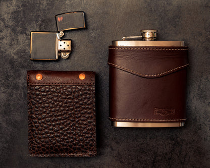 Theodore Leather Bifold Wallet-Accessories > Wallet > Leather-Espresso-Mission Mercantile Leather Goods