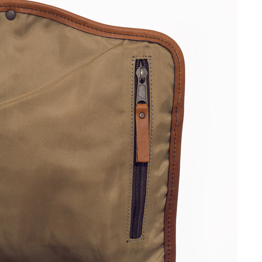 Campaign Waxed Canvas Leather Backpack-Bags > Backpack > Waxed Canvas-Hickory-Navy-Mission Mercantile Leather Goods