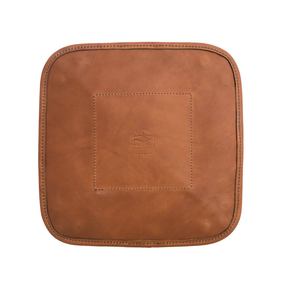 Campaign Waxed Canvas Desk Caddy-Accessories > Office & Tech > Waxed Canvas-Hickory-Navy-Mission Mercantile Leather Goods