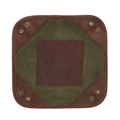 Campaign Waxed Canvas Desk Caddy-Accessories > Office & Tech > Waxed Canvas-Smoke-Forest-Mission Mercantile Leather Goods