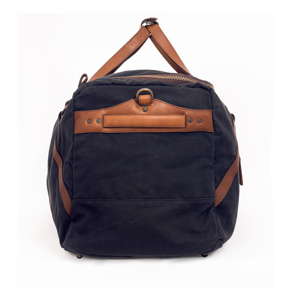 Campaign Waxed Canvas X-Large Duffle Bag-Bags > Duffle Bag > Waxed Canvas-Campaign-Hickory-Navy-Mission Mercantile Leather Goods