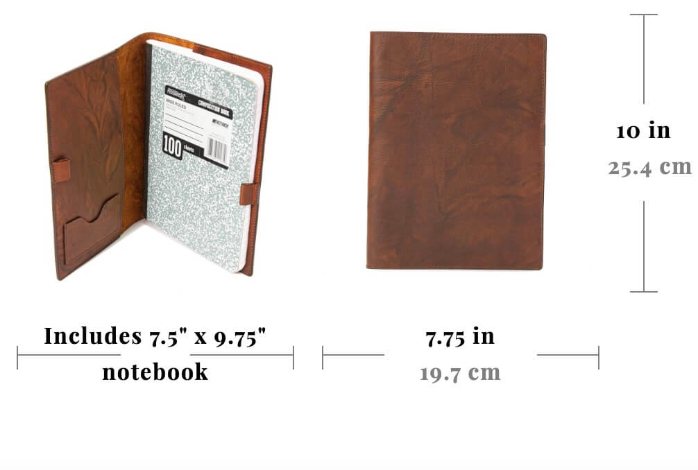 Campaign Leather Journal Cover Size Guide