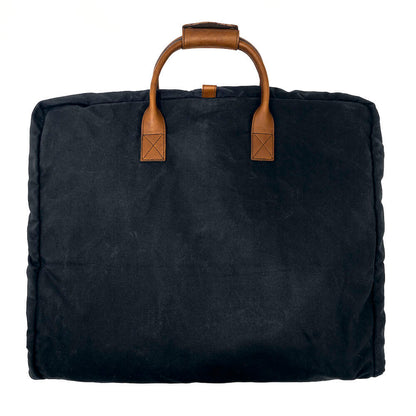 Campaign Waxed Canvas Garment Bag-Bags > Luggage > Waxed Canvas-Hickory-Navy-Mission Mercantile Leather Goods