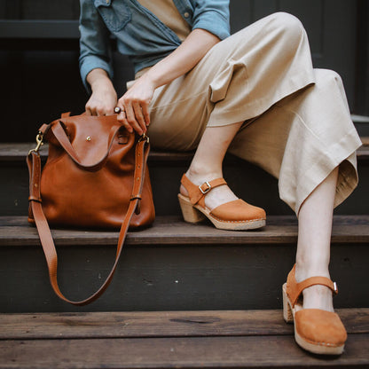 Craft & Forge Leather Tote -Bags > Tote > Leather-Maple-Mission Mercantile Leather Goods
