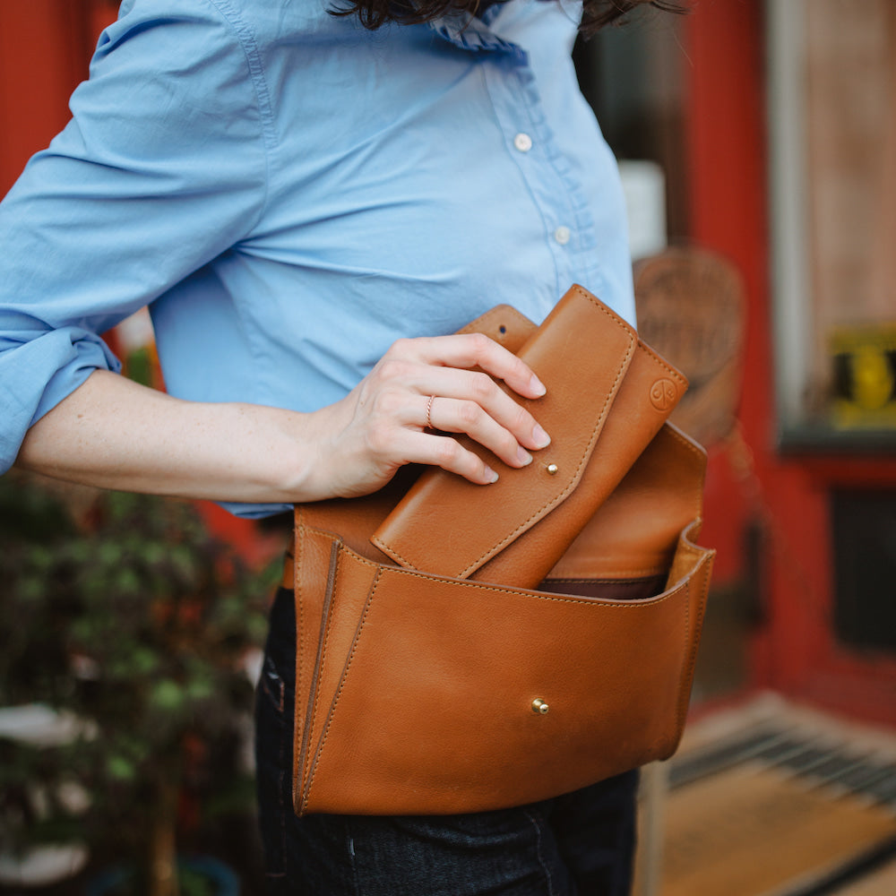 Craft & Forge Leather Crossbody Bag -Bags > Handbag > Leather-Maple-Mission Mercantile Leather Goods