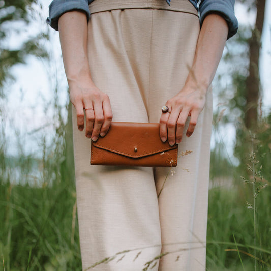 Craft & Forge Leather Wallet > Wallet> Leather-Maple-Mission Mercantile Leather Goods