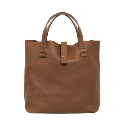 Craft & Forge Leather Tote -Bags > Tote > Leather-Maple-Mission Mercantile Leather Goods