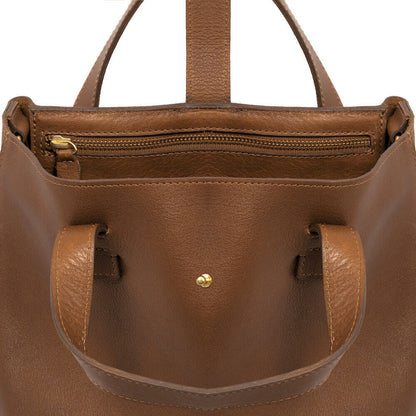 Craft & Forge Leather Tote -Bags > Tote > Leather-Maple-Mission Mercantile Leather Goods