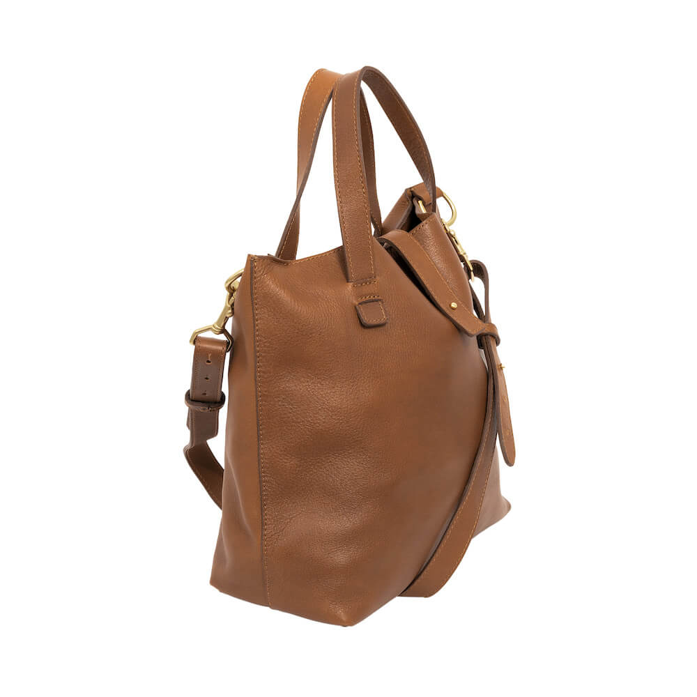 Craft & Forge Leather Tote -Bags > Tote > Leather-Maple-Mission Mercantile Leather Goods