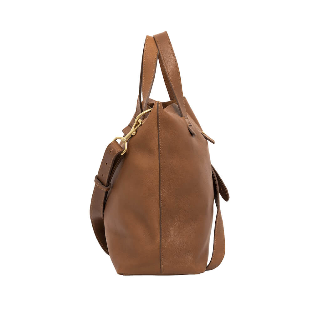 Craft & Forge Leather Tote -Bags > Tote > Leather-Maple-Mission Mercantile Leather Goods