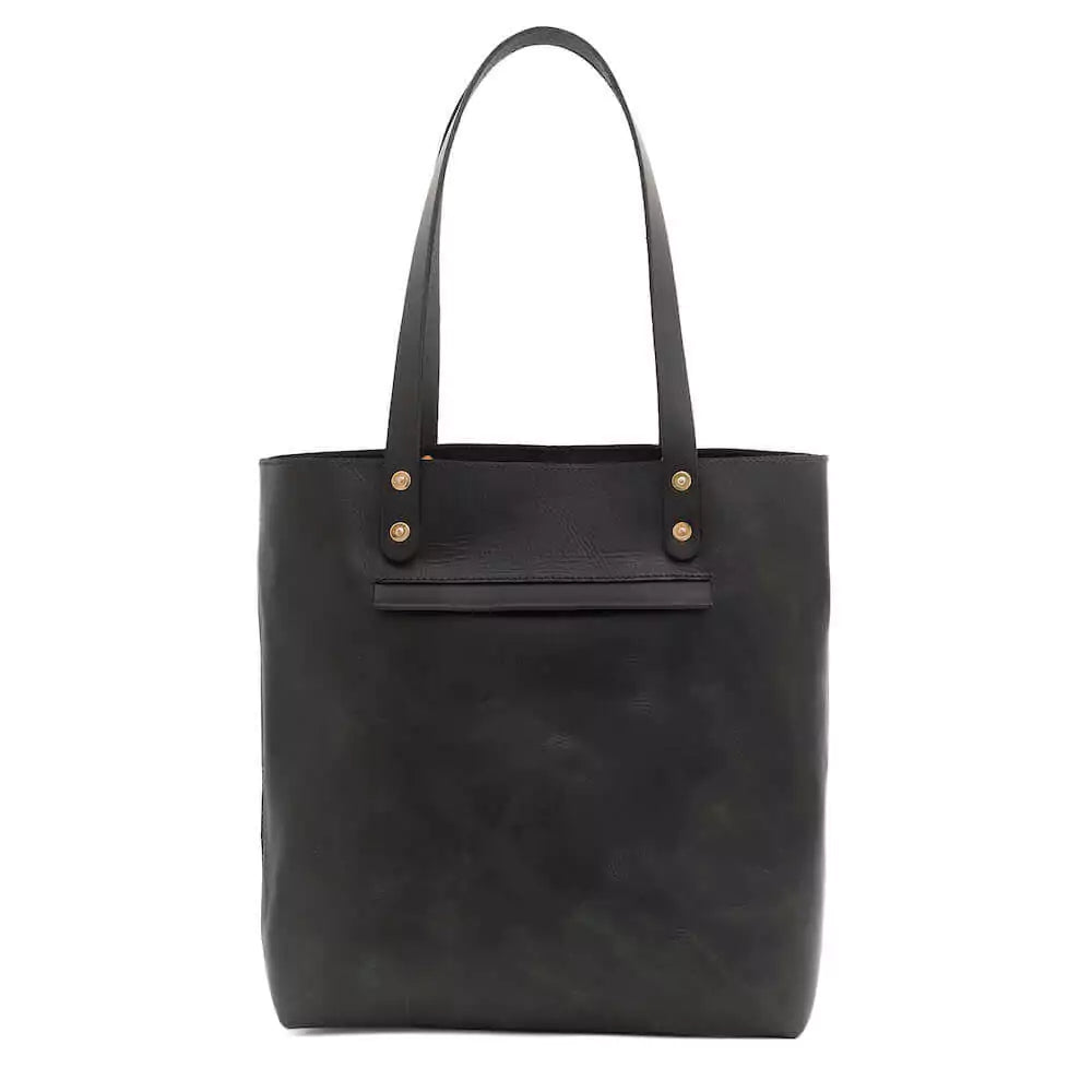 Eden Elevated Leather Tote Bag - Large > Handbag > Leather-Carbon-Mission Mercantile Leather Goods