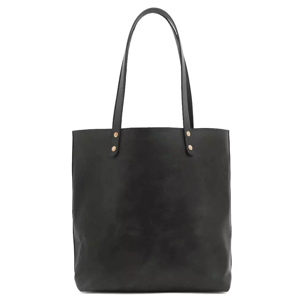 Eden Elevated Leather Tote Bag - Large > Handbag > Leather-Carbon-Mission Mercantile Leather Goods