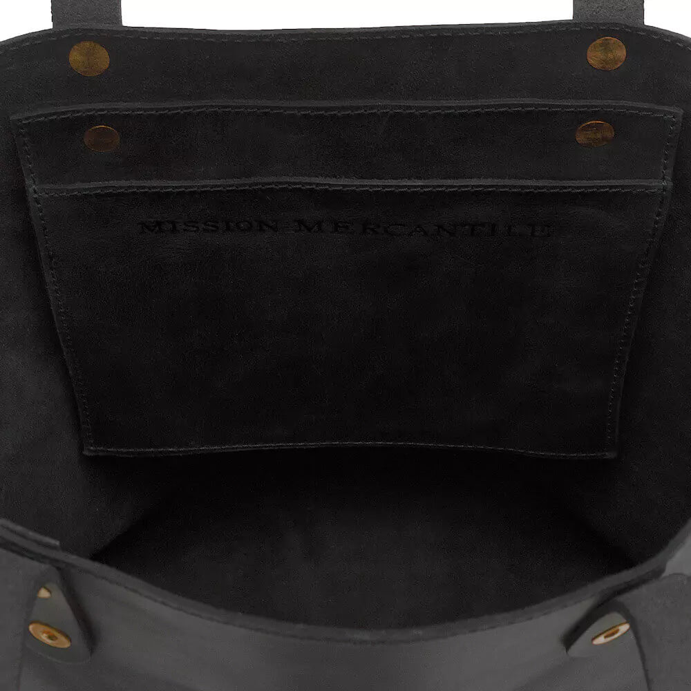 Eden Elevated Leather Tote Bag - Large > Handbag > Leather-Carbon-Mission Mercantile Leather Goods