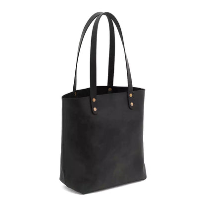 Eden Elevated Leather Tote Bag - Medium > Handbag > Leather-Carbon-Mission Mercantile Leather Goods
