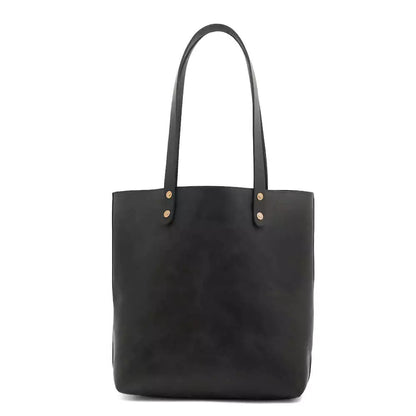 Eden Elevated Leather Tote Bag - Medium > Handbag > Leather-Carbon-Mission Mercantile Leather Goods