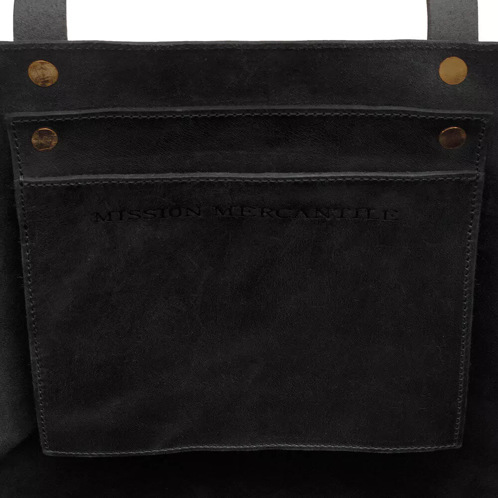 Eden Elevated Leather Tote Bag - Medium > Handbag > Leather-Carbon-Mission Mercantile Leather Goods