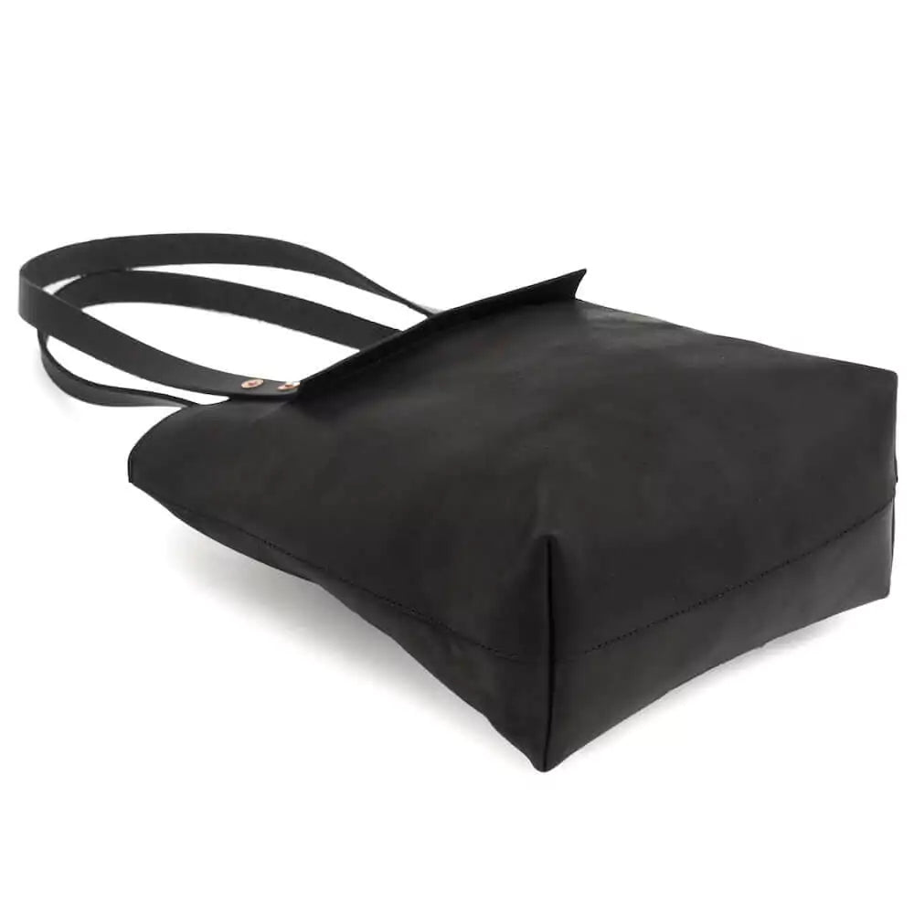 Eden Elevated Leather Tote Bag - Small > Handbag > Leather-Carbon-Mission Mercantile Leather Goods