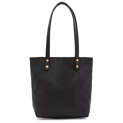 Eden Elevated Leather Tote Bag - Small > Handbag > Leather-Carbon-Mission Mercantile Leather Goods