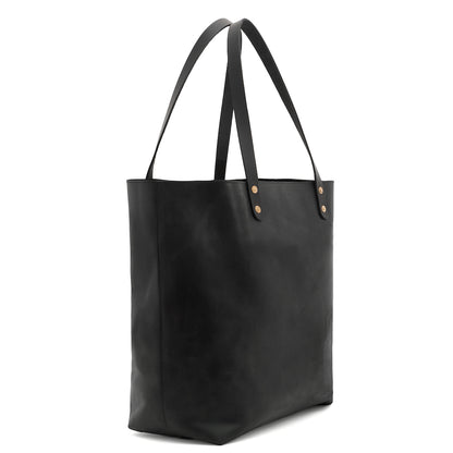 Eden Elevated Leather Tote Bag - Oversized > Handbag > Leather-Carbon-Mission Mercantile Leather Goods