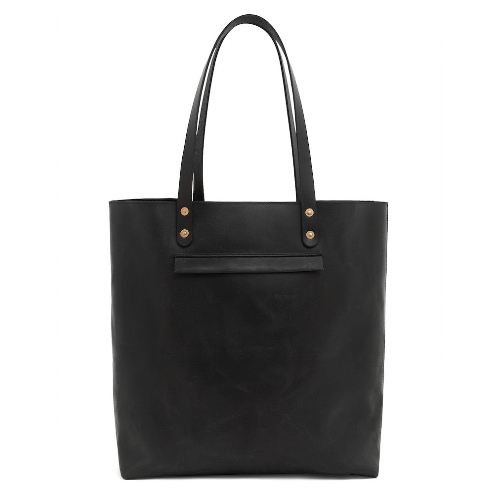 Eden Elevated Leather Tote Bag - Oversized > Handbag > Leather-Carbon-Mission Mercantile Leather Goods