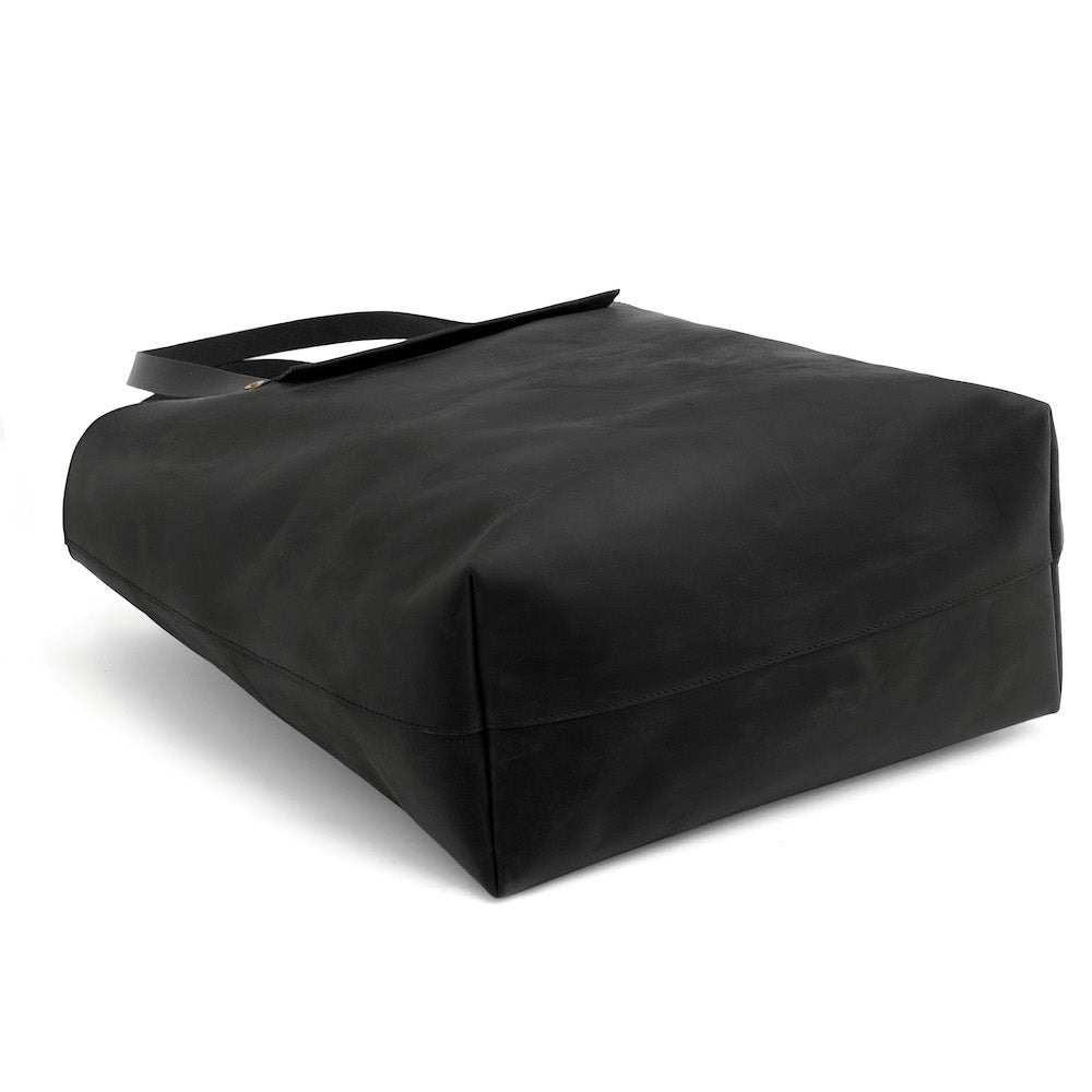 Eden Elevated Leather Tote Bag - Oversized > Handbag > Leather-Carbon-Mission Mercantile Leather Goods