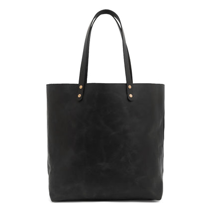 Eden Elevated Leather Tote Bag - Oversized > Handbag > Leather-Carbon-Mission Mercantile Leather Goods