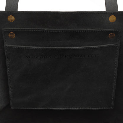 Eden Elevated Leather Tote Bag - Oversized > Handbag > Leather-Carbon-Mission Mercantile Leather Goods