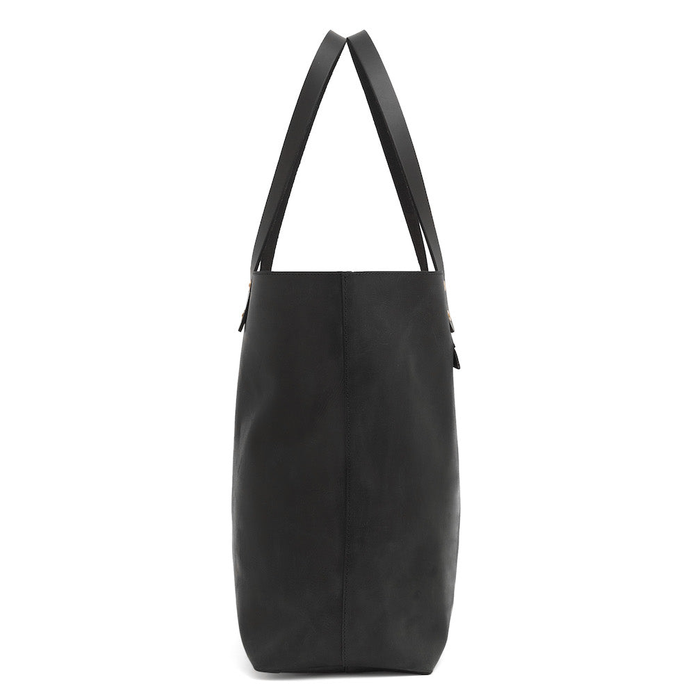 Eden Elevated Leather Tote Bag - Oversized > Handbag > Leather-Carbon-Mission Mercantile Leather Goods