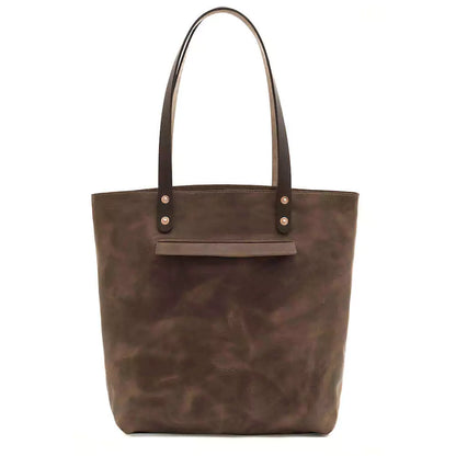 Eden Elevated Leather Tote Bag - Large > Handbag > Leather-Molasses-Mission Mercantile Leather Goods