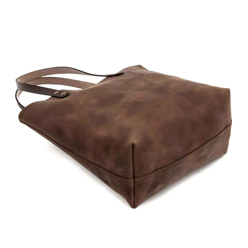 Eden Elevated Leather Tote Bag - Large > Handbag > Leather-Molasses-Mission Mercantile Leather Goods