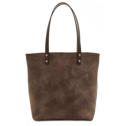 Eden Elevated Leather Tote Bag - Large > Handbag > Leather-Molasses-Mission Mercantile Leather Goods
