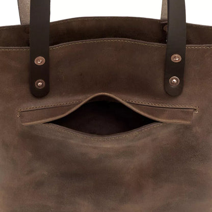 Eden Elevated Leather Tote Bag - Medium > Handbag > Leather-Molasses-Mission Mercantile Leather Goods