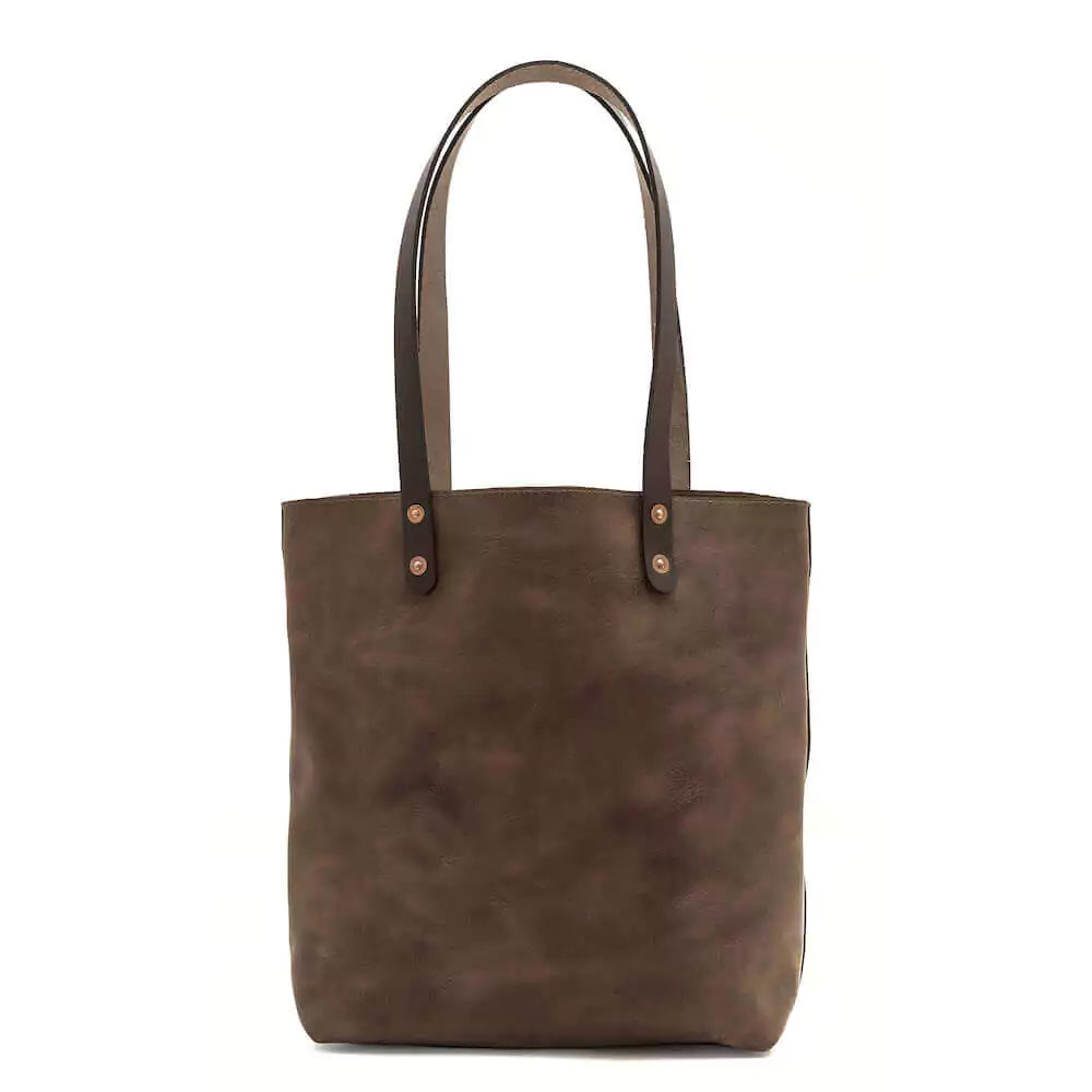 Eden Elevated Leather Tote Bag - Small > Handbag > Leather-Molasses-Mission Mercantile Leather Goods