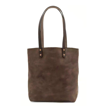 Eden Elevated Leather Tote Bag - Small > Handbag > Leather-Molasses-Mission Mercantile Leather Goods