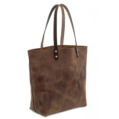 Eden Elevated Leather Tote Bag - Oversized > Handbag > Leather-Molasses-Mission Mercantile Leather Goods