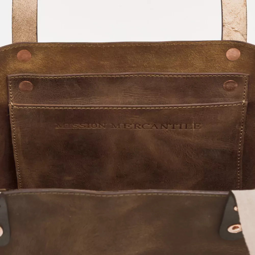 Eden Elevated Leather Tote Bag - Oversized > Handbag > Leather-Molasses-Mission Mercantile Leather Goods