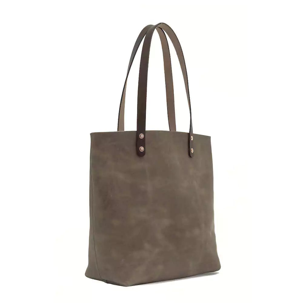 Eden Elevated Leather Tote Bag - Large > Handbag > Leather-Mushroom-Mission Mercantile Leather Goods