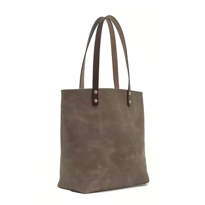 Eden Elevated Leather Tote Bag - Large > Handbag > Leather-Mushroom-Mission Mercantile Leather Goods