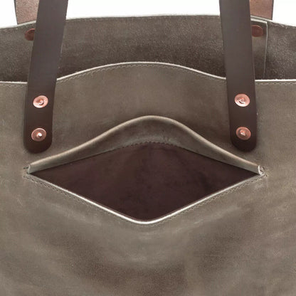 Eden Elevated Leather Tote Bag - Large > Handbag > Leather-Mushroom-Mission Mercantile Leather Goods