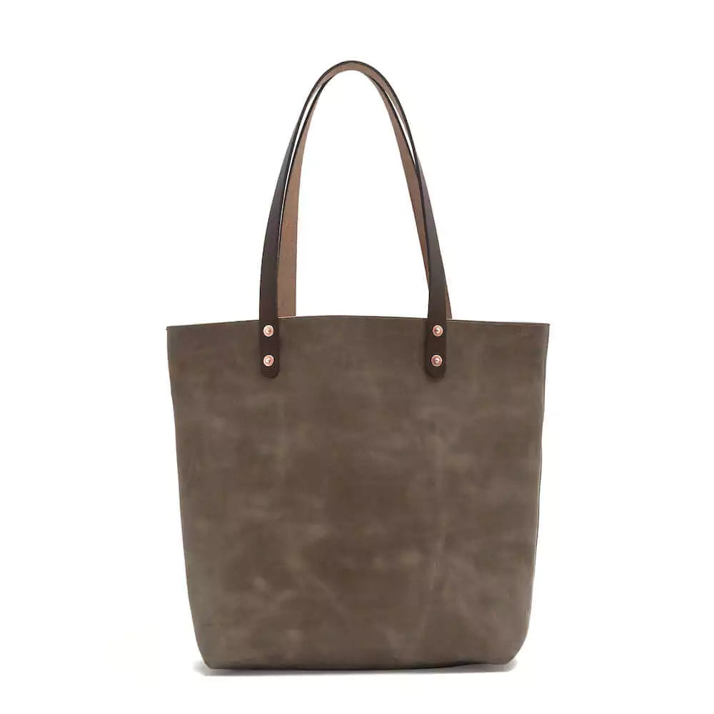 Eden Elevated Leather Tote Bag - Large > Handbag > Leather-Mushroom-Mission Mercantile Leather Goods