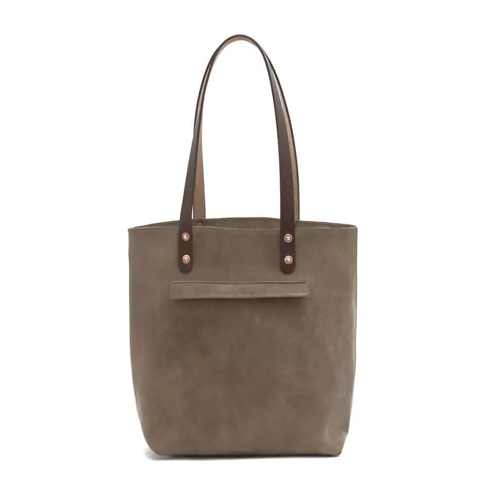 Eden Elevated Leather Tote Bag - Medium > Handbag > Leather-Mushroom-Mission Mercantile Leather Goods