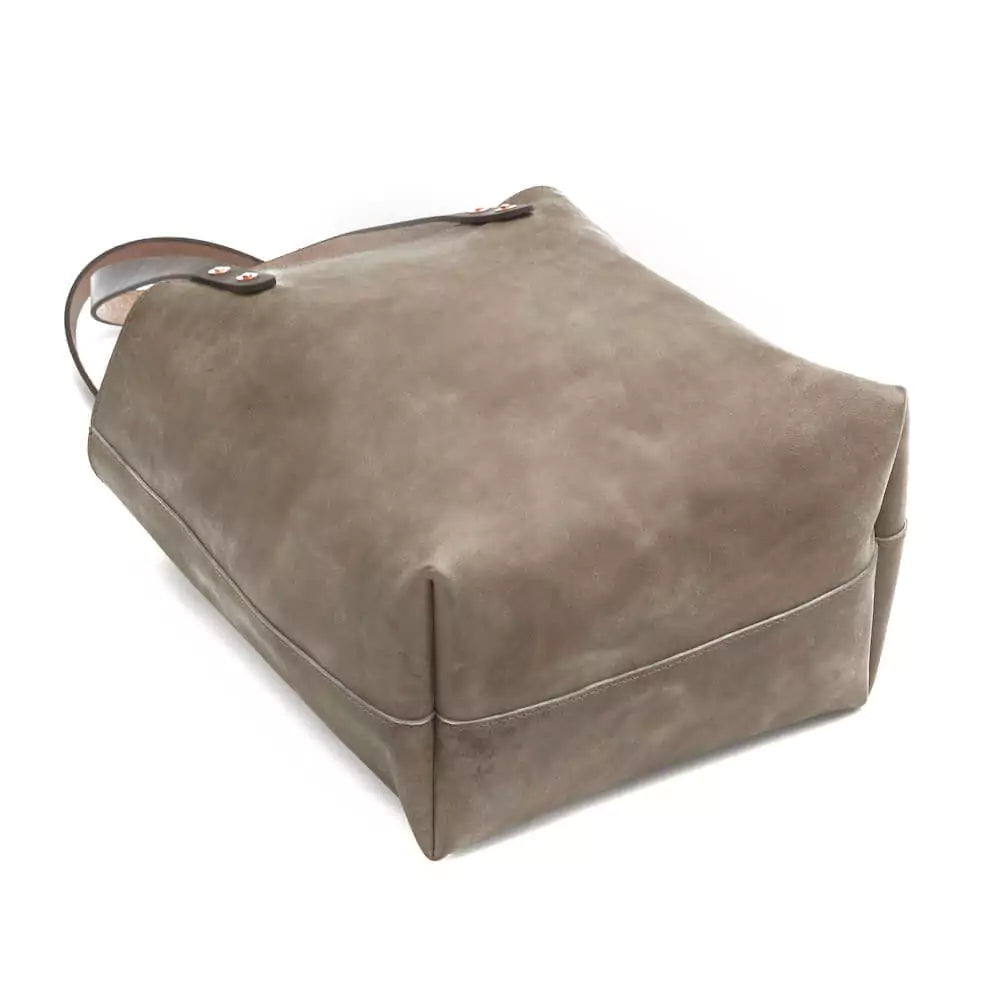 Eden Elevated Leather Tote Bag - Medium > Handbag > Leather-Mushroom-Mission Mercantile Leather Goods