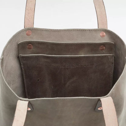 Eden Elevated Leather Tote Bag - Medium > Handbag > Leather-Mushroom-Mission Mercantile Leather Goods