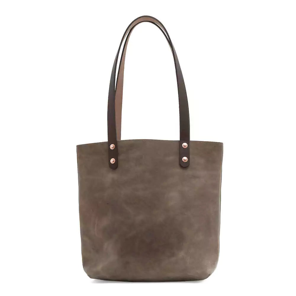 Eden Elevated Leather Tote Bag - Small > Handbag > Leather-Mushroom-Mission Mercantile Leather Goods