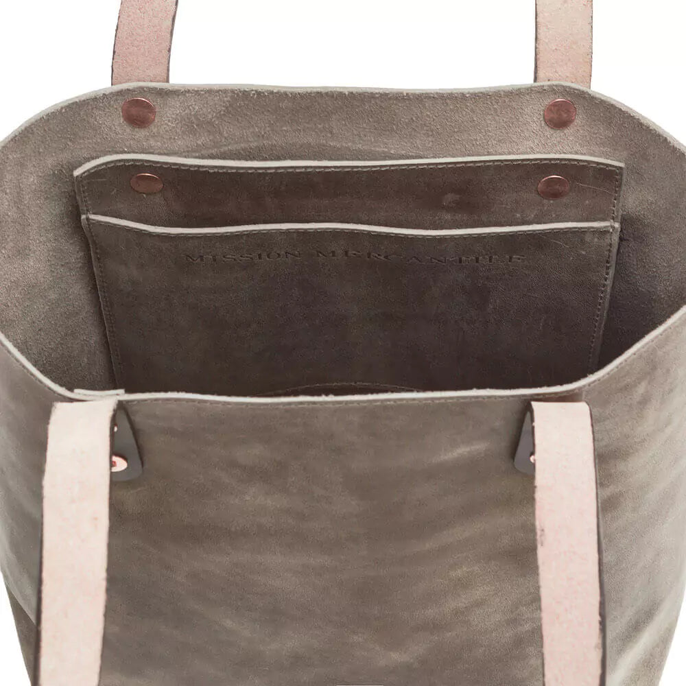 Eden Elevated Leather Tote Bag - Small > Handbag > Leather-Mushroom-Mission Mercantile Leather Goods
