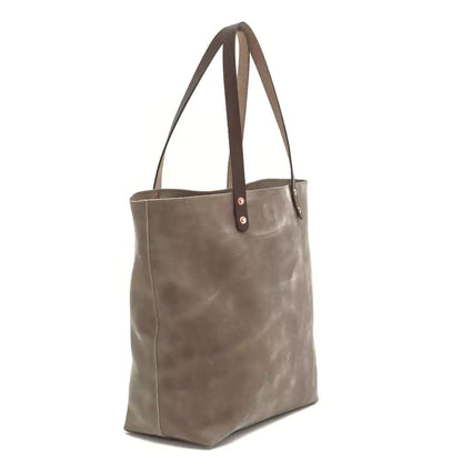Eden Elevated Leather Tote Bag - Oversized > Handbag > Leather-Mushroom-Mission Mercantile Leather Goods