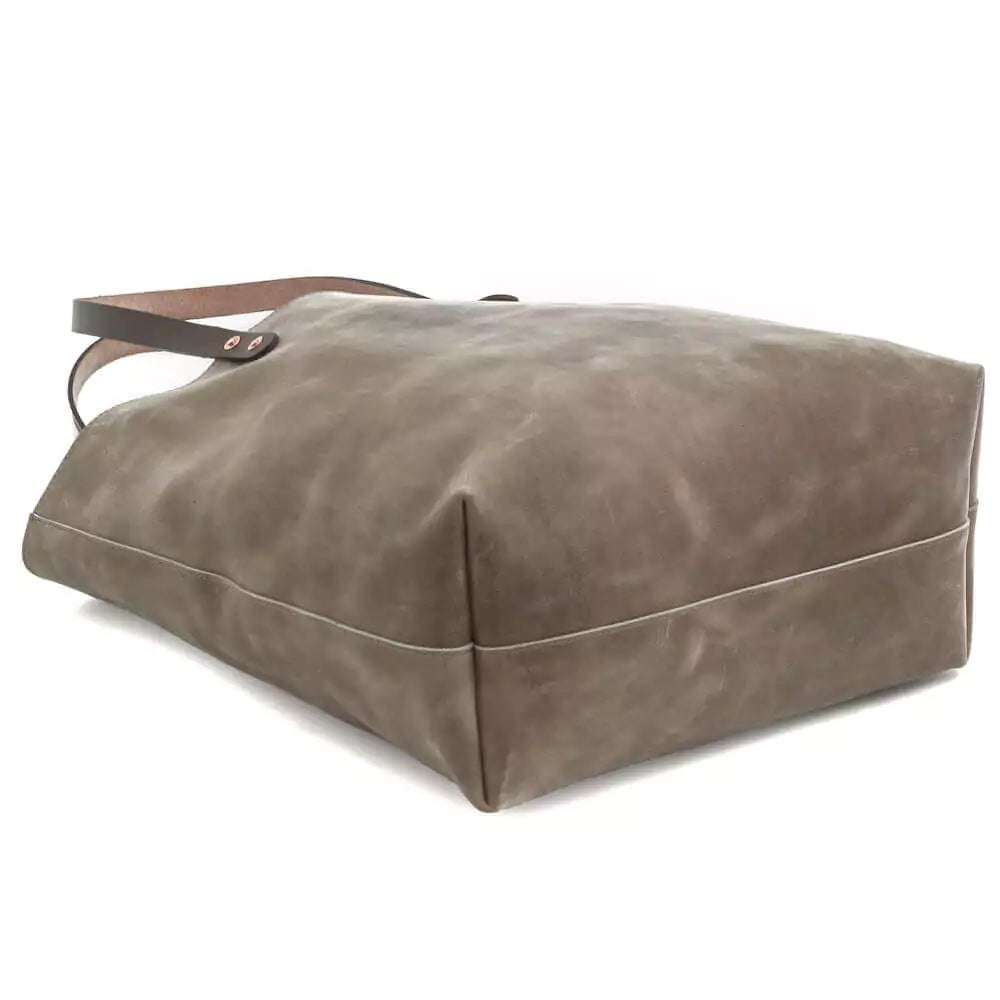 Eden Elevated Leather Tote Bag - Oversized > Handbag > Leather-Mushroom-Mission Mercantile Leather Goods