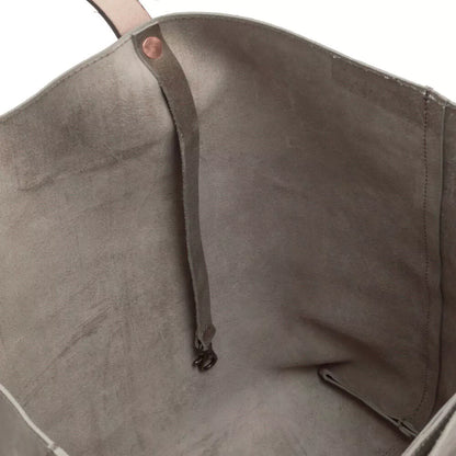 Eden Elevated Leather Tote Bag - Oversized > Handbag > Leather-Mushroom-Mission Mercantile Leather Goods