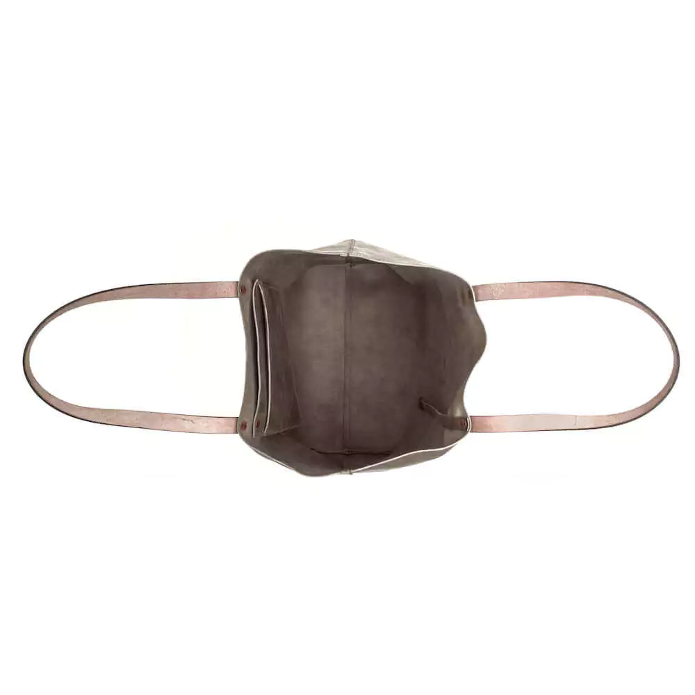 Eden Elevated Leather Tote Bag - Oversized > Handbag > Leather-Mushroom-Mission Mercantile Leather Goods
