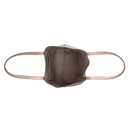 Eden Elevated Leather Tote Bag - Oversized > Handbag > Leather-Mushroom-Mission Mercantile Leather Goods